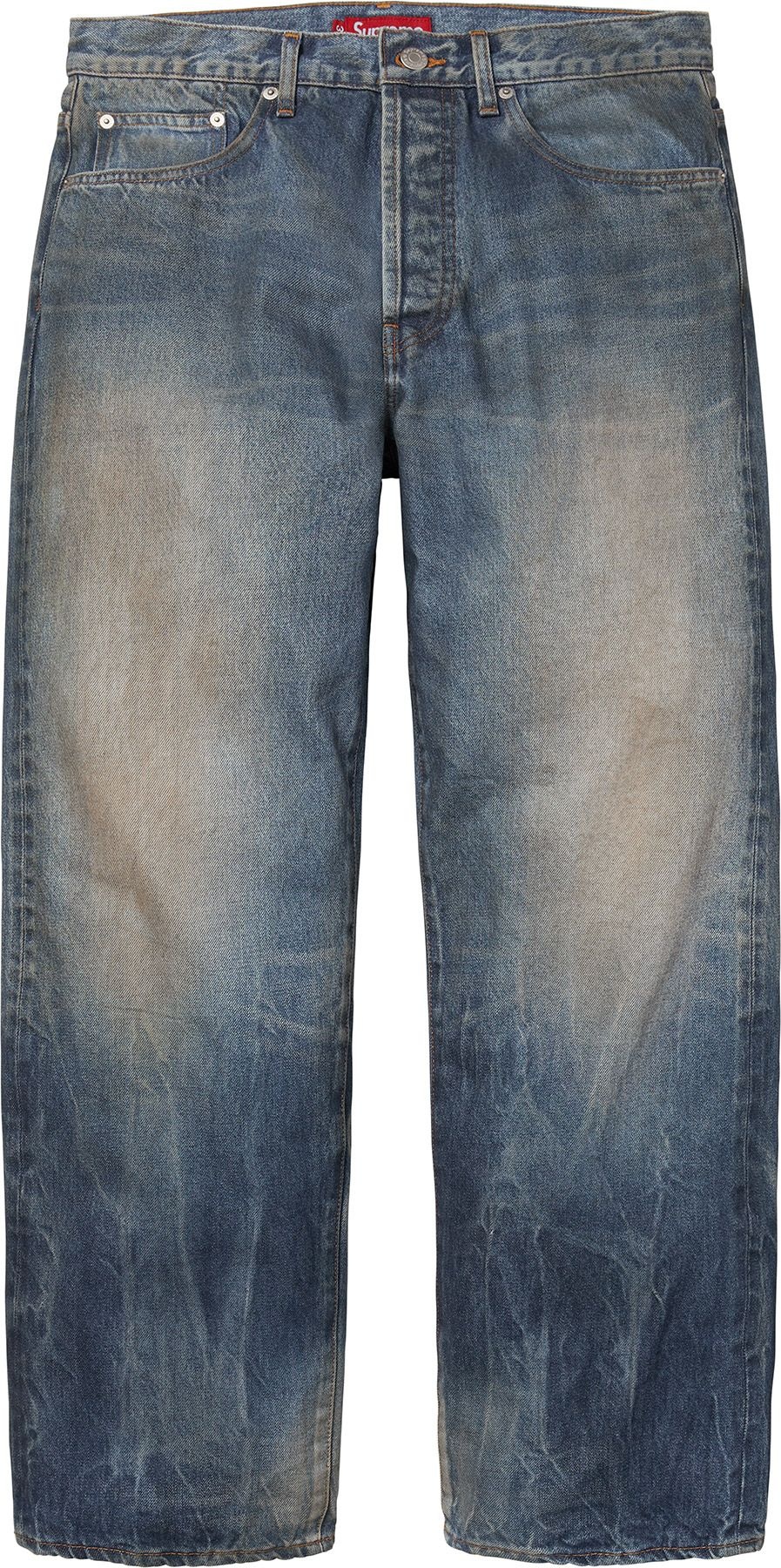 Distressed Loose Fit Selvedge Jean view 8